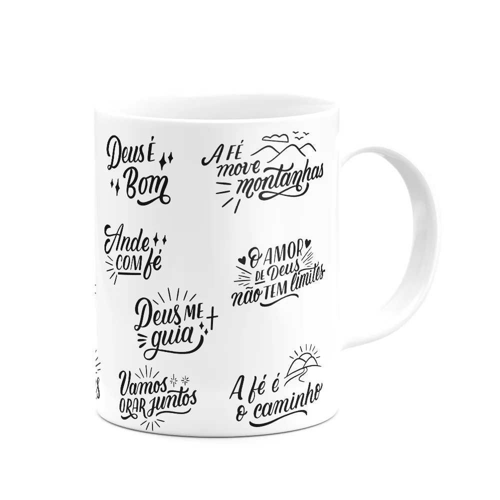 Imagem 3 de 3 do produto Caneca Religiosa - Motivação E Fé - 325ml