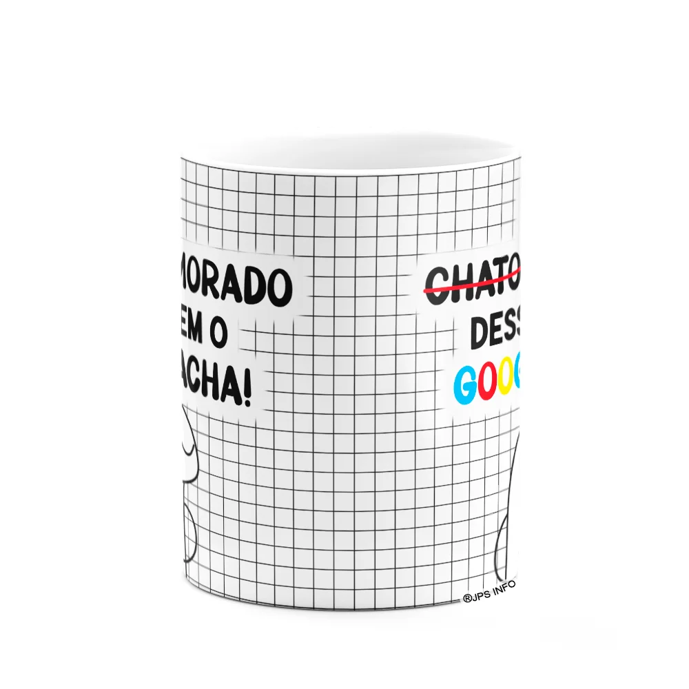 Imagem 2 de 3 do produto Caneca Florkito Namorados - Um Chato Desse, Nem Google Acha