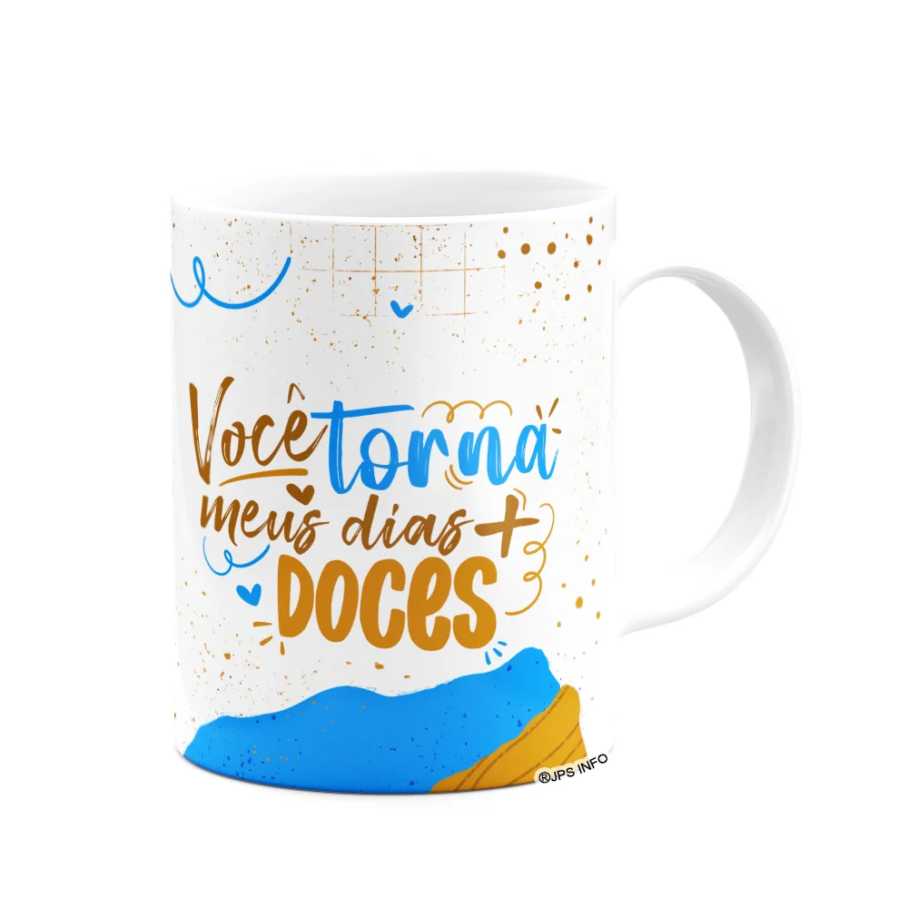 Imagem 3 de 3 do produto Caneca Páscoa Doce - Você Torna Meus Dias Mais Doces - M2