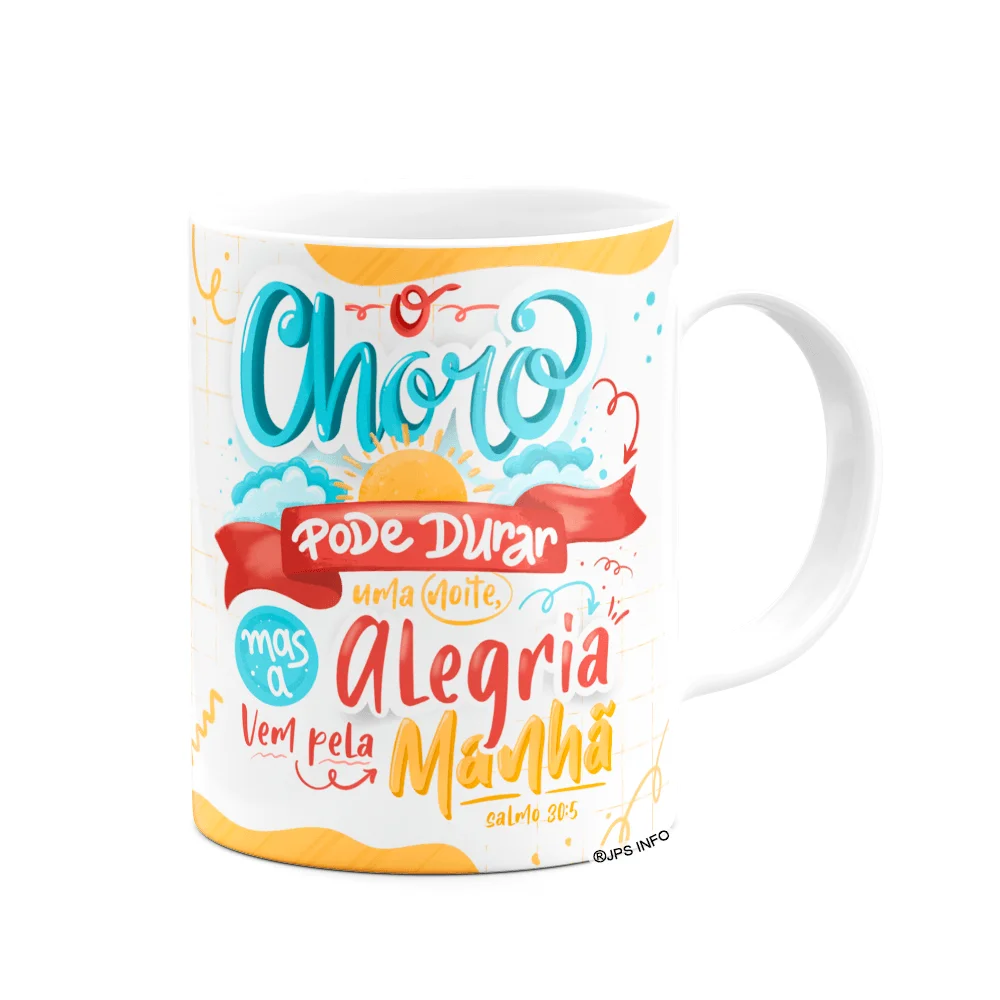 Imagem 3 de 3 do produto Caneca Salmo 30:5 -  O Choro Pode Durar Uma Noite