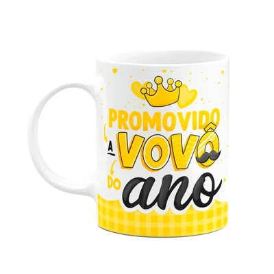 Caneca Dos Avós - Promovido A Vovô Do Ano - 325ml