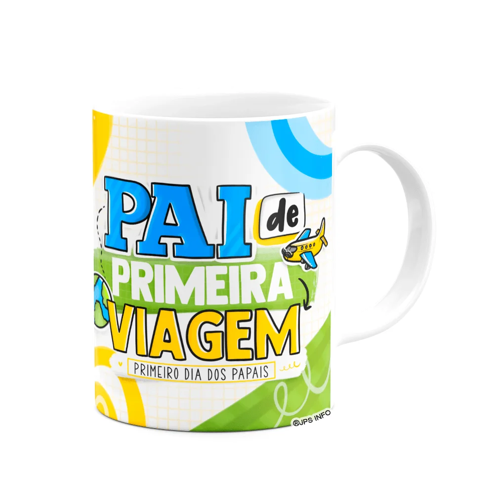 Imagem 3 de 3 do produto Caneca Dos Pais - Pai De Primeira Viagem - 325ml