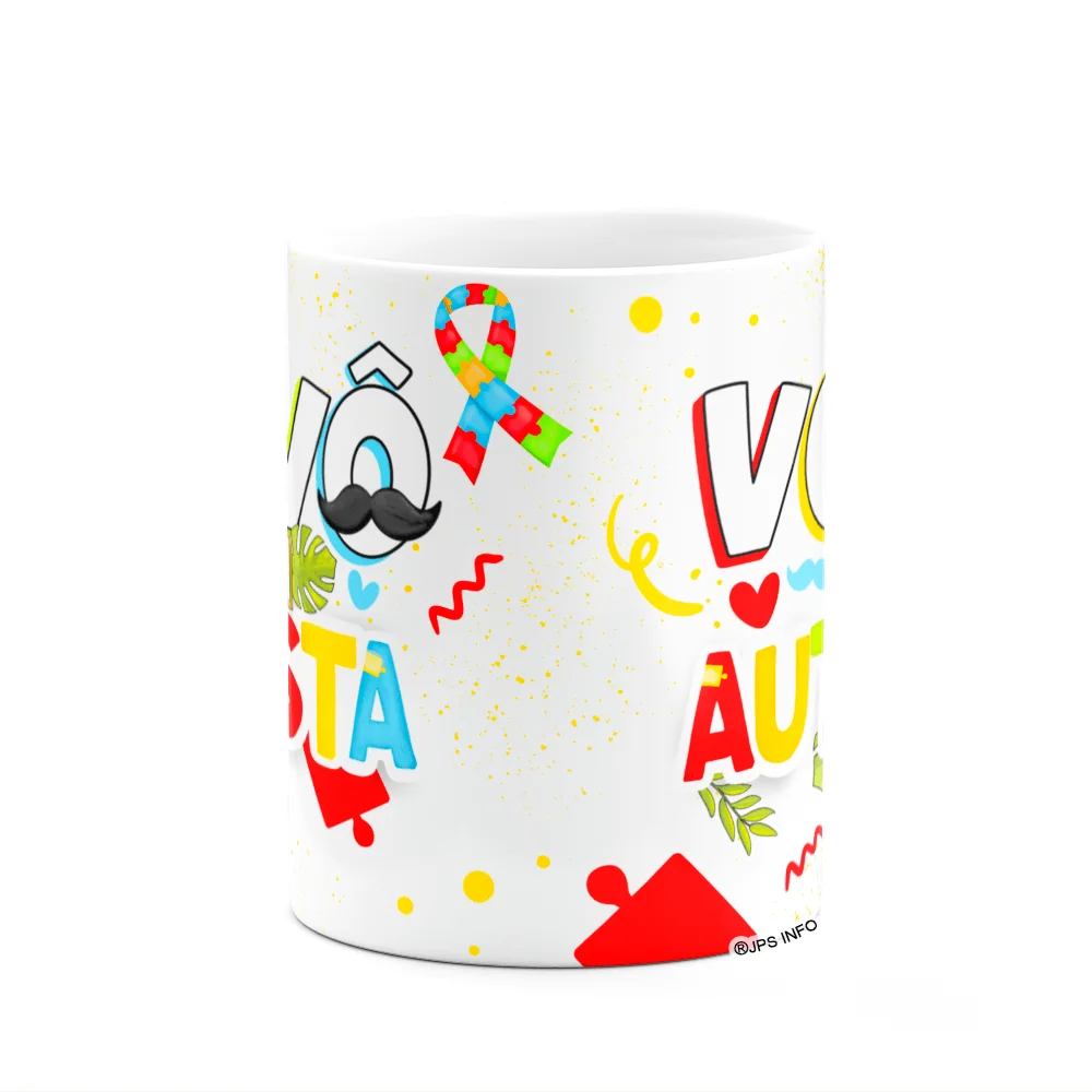 Imagem 2 de 3 do produto Caneca Dos Avós - Vovô De Autista - 325ml