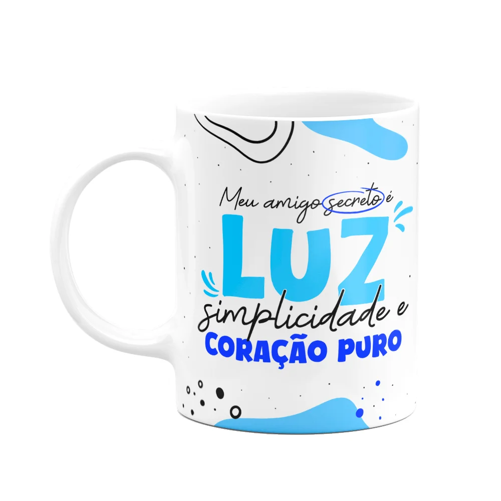 Imagem 1 de 3 do produto Caneca - Meu Amigo Secreto É Luz, Simplicidade E Coração