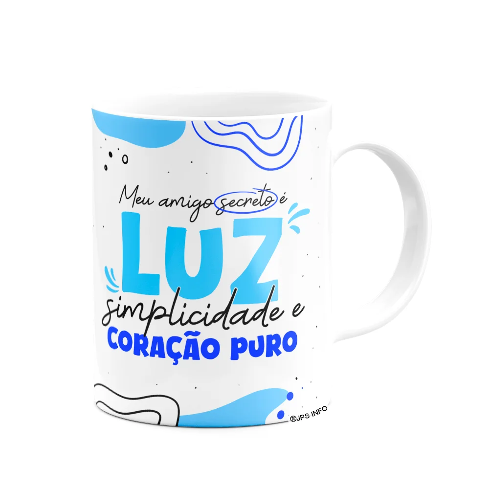 Imagem 3 de 3 do produto Caneca - Meu Amigo Secreto É Luz, Simplicidade E Coração