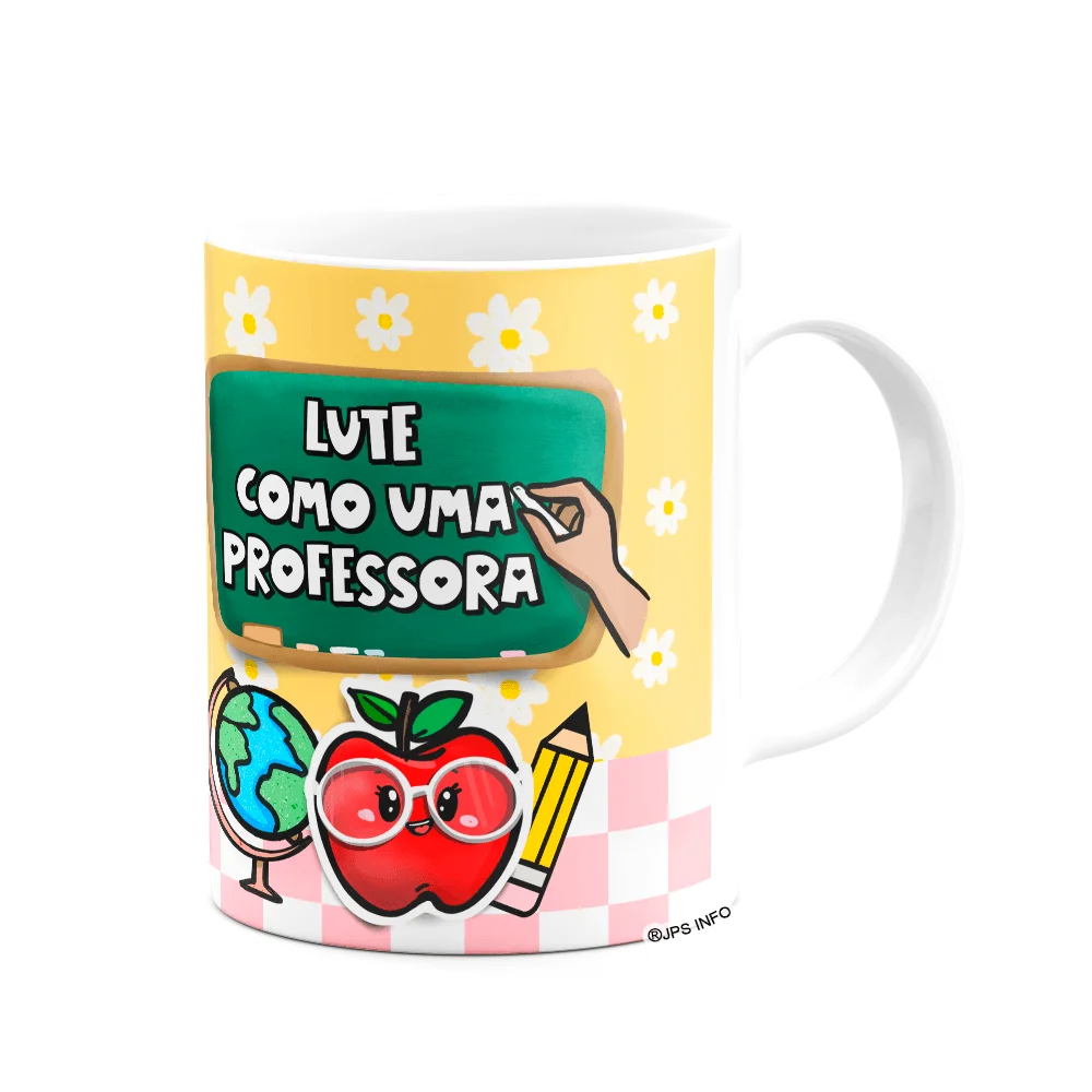 Imagem 3 de 3 do produto Caneca Professores - Muita Prova Pra Corrigir - Bg-yellow