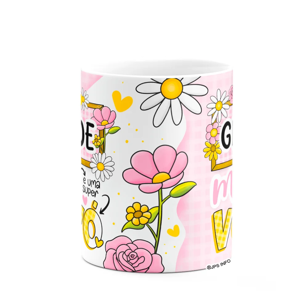 Imagem 2 de 3 do produto Caneca Dos Avós - És Uma Grande Mãe E Uma Super Vovó