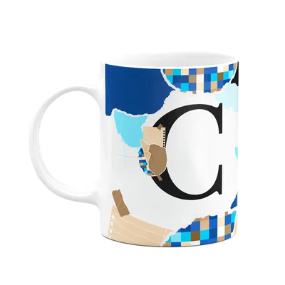 Caneca Professores - Inicial Do Nome Letra C - 325ml