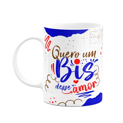 Caneca Páscoa Doce - Quero Um Bis Desse Amor - M2 - 325ml