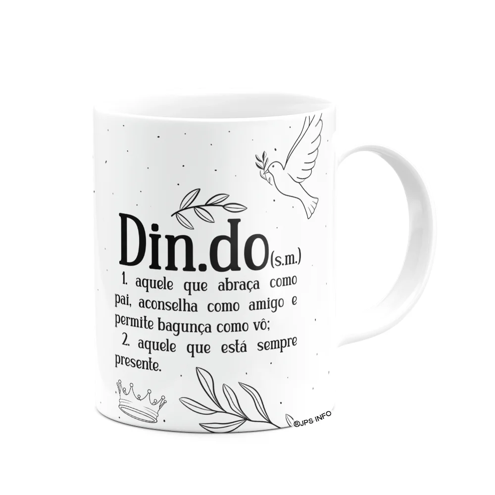 Imagem 3 de 3 do produto Caneca De Dindos - Definição De Dindo - M2 - 325ml