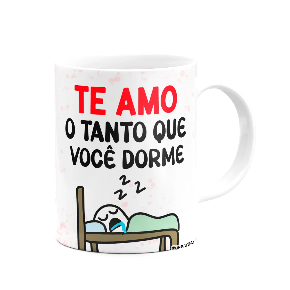 Imagem 2 de 3 do produto Caneca Florkito Namorados - Te Amo O Tanto Que Você Dorme