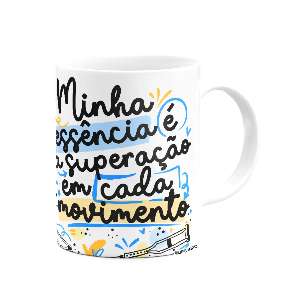 Imagem 2 de 3 do produto Caneca Profissões - Fisioterapeuta - 325ml - Branca