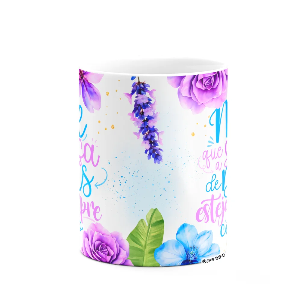 Imagem 3 de 3 do produto Caneca Floral Mães - Mãe, Que A Graça De Deus Esteja Contigo