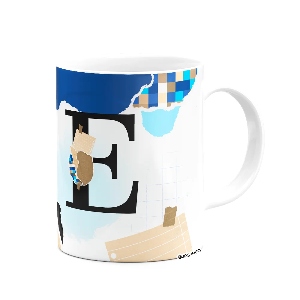 Imagem 2 de 3 do produto Caneca Professores - Inicial Do Nome Letra E - 325ml
