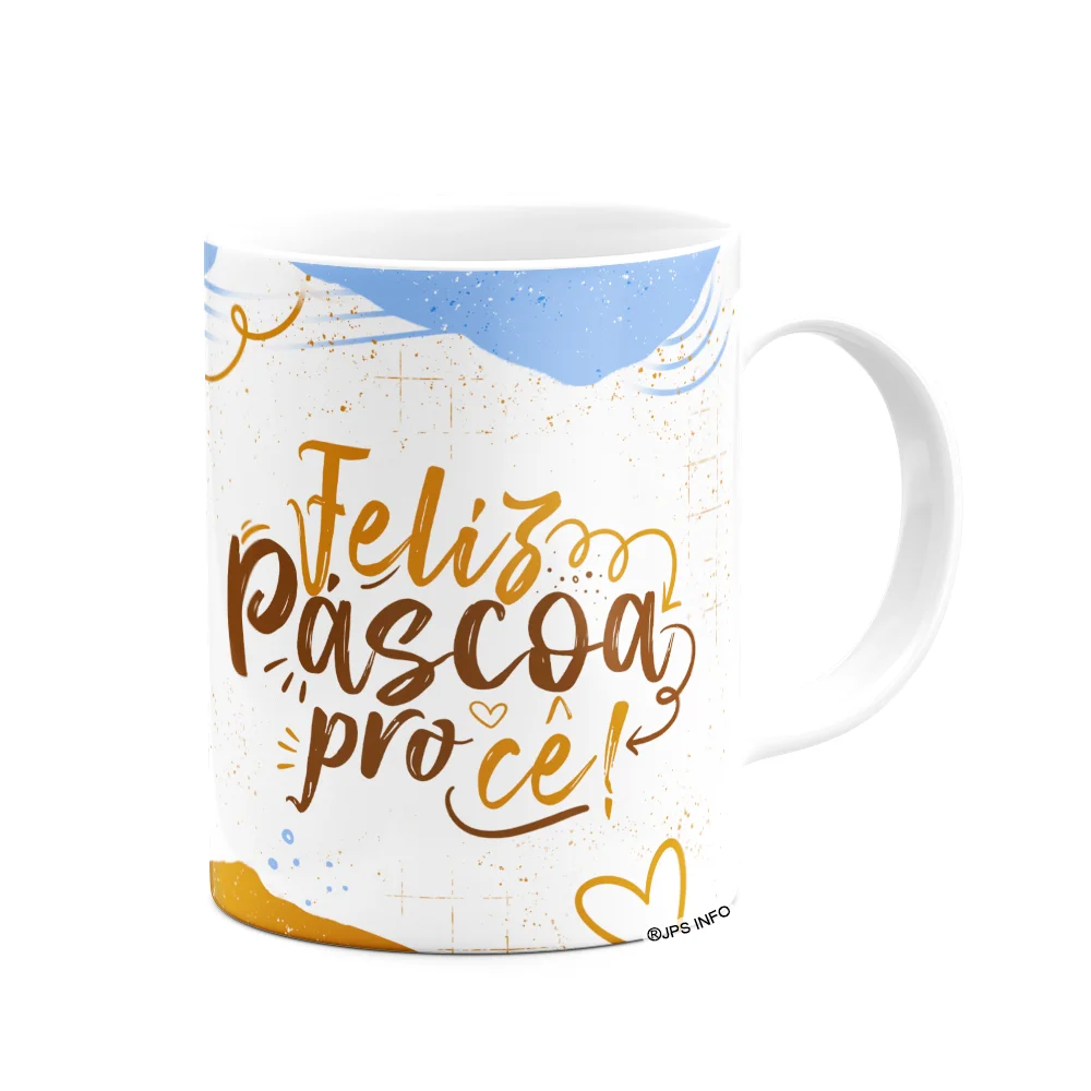 Imagem 2 de 3 do produto Caneca Páscoa Doce - Feliz Páscoa Procê - M2 - 325ml