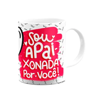 Caneca Namorados - Nosso Amor É Forte - Apaixonada Por Vc — foto 2