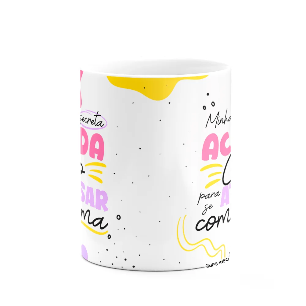 Imagem 3 de 3 do produto Caneca Minha Amiga Secreta - Acorda Cedo P Atrasar Com Calma