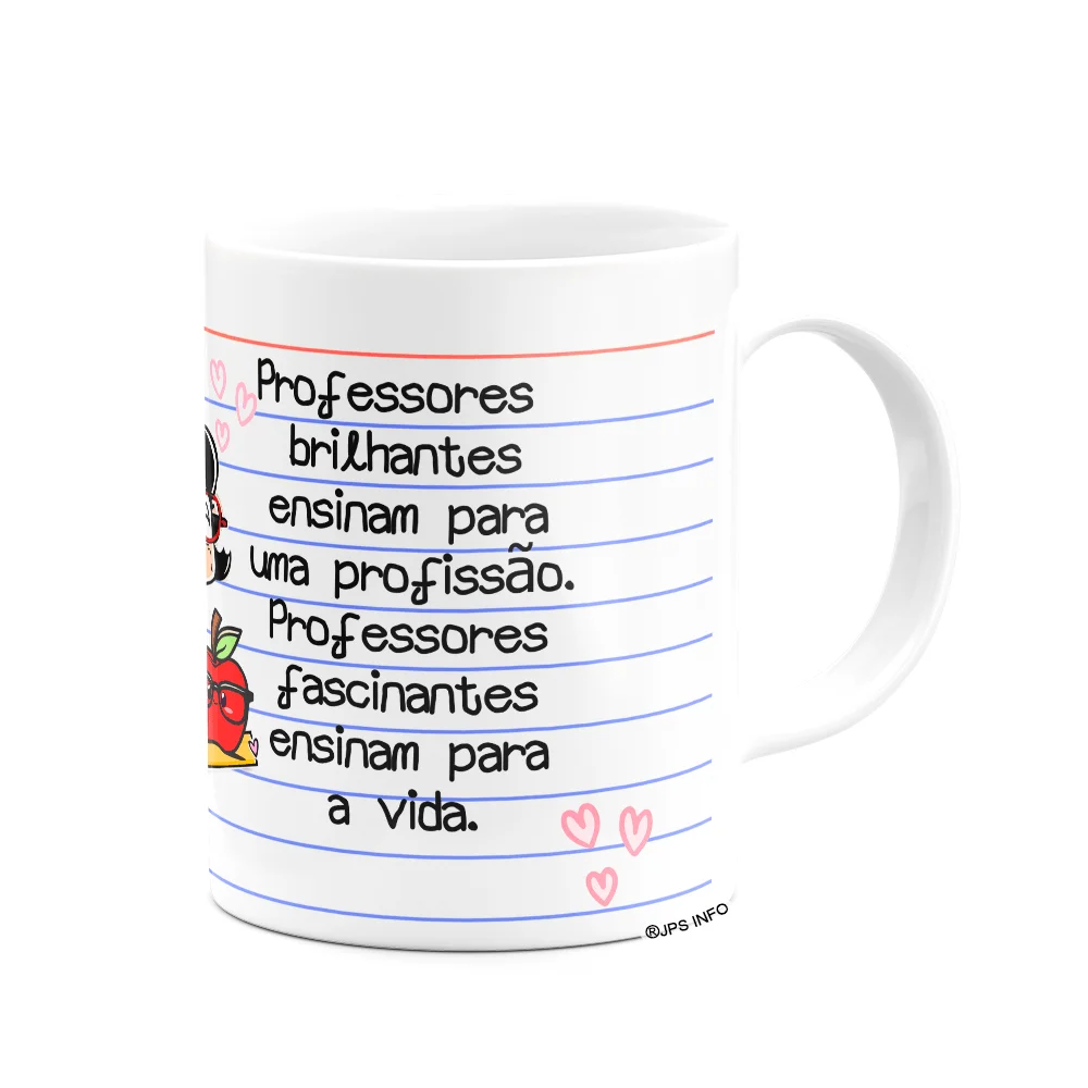 Imagem 2 de 3 do produto Caneca Professores - Prof - Icons - M2 - 325ml