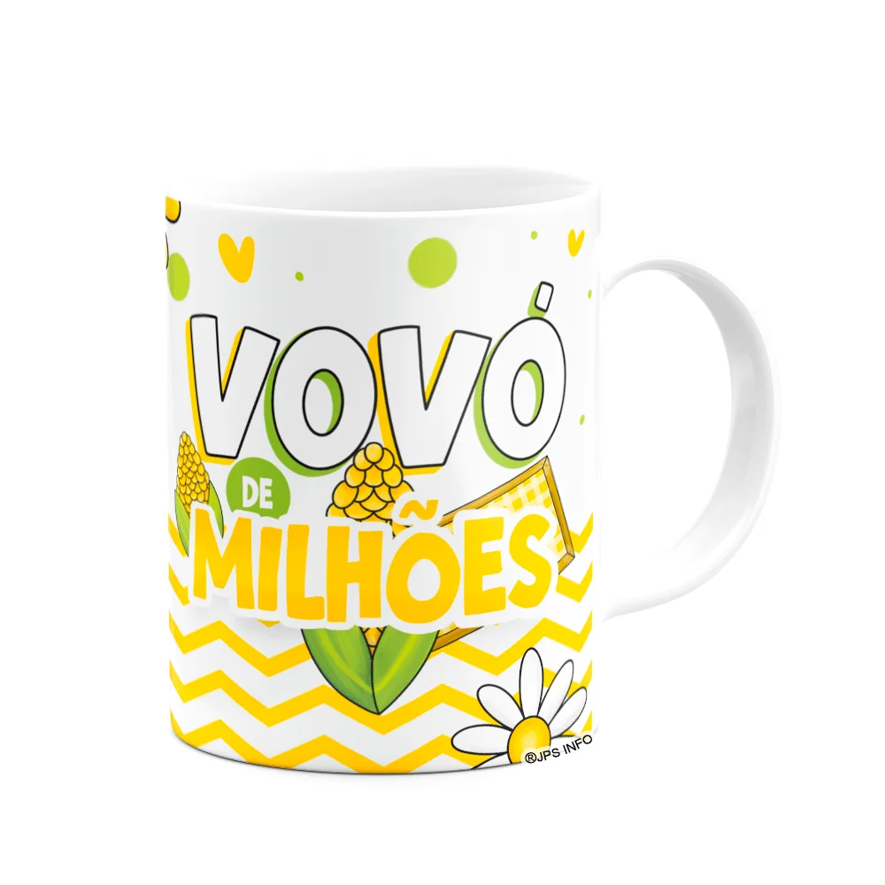 Imagem 2 de 3 do produto Caneca Dos Avós - Vovó De Milhões  - 325ml