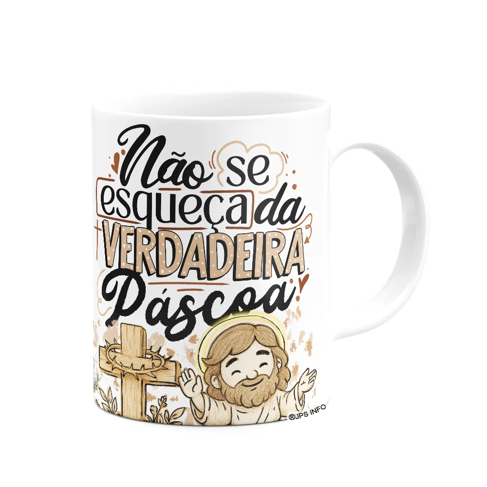 Imagem 2 de 3 do produto Caneca Da Páscoa - Não Se Esqueça Da Verdadeira Páscoa