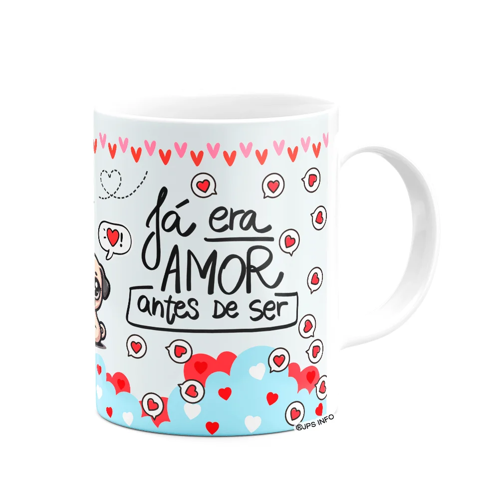 Imagem 2 de 3 do produto Caneca Namorados - Com Tudo Fica Perfeito - Puglove