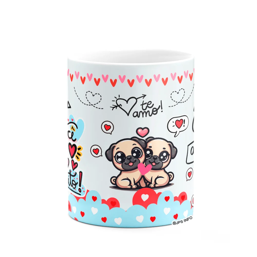 Imagem 3 de 3 do produto Caneca Namorados - Com Tudo Fica Perfeito - Puglove