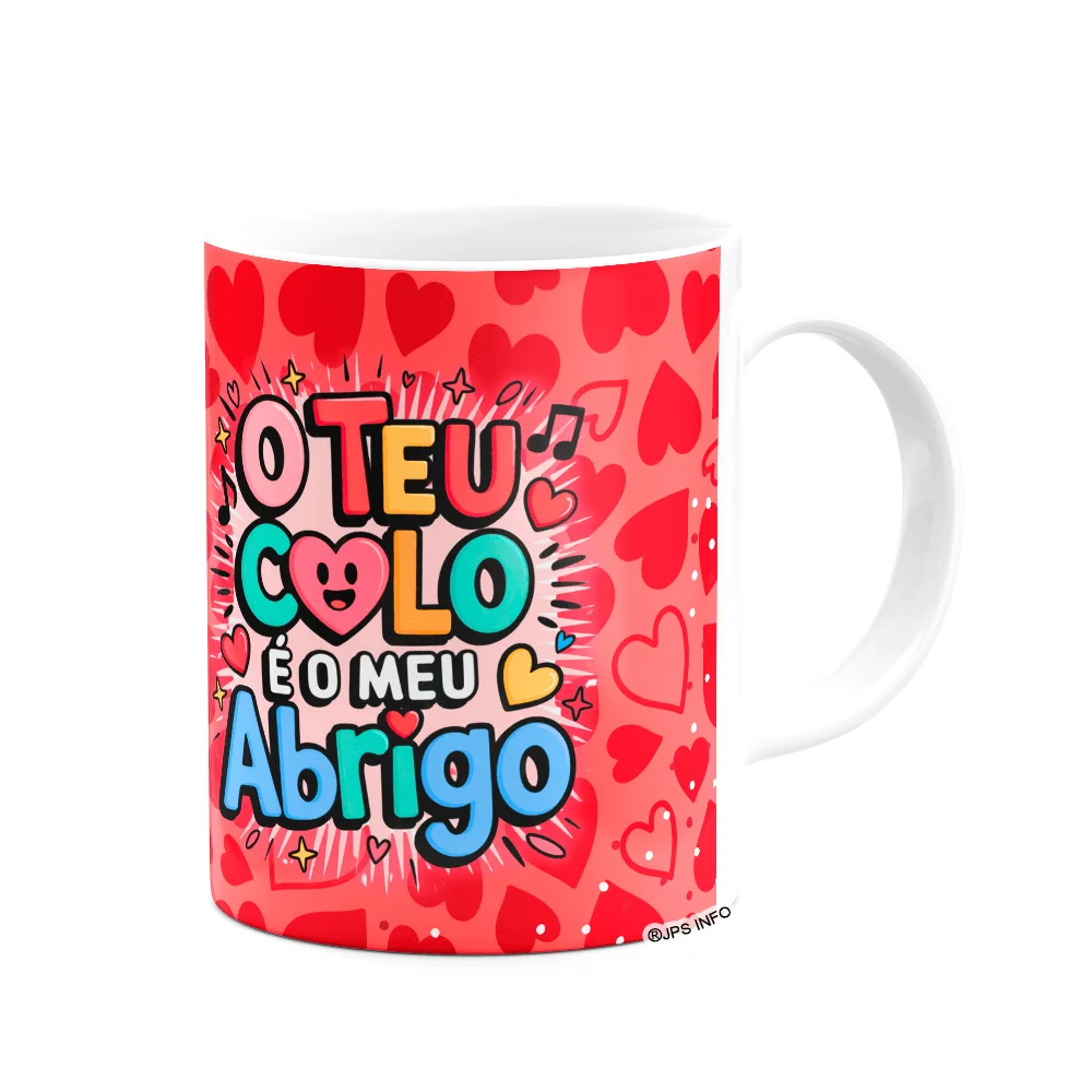 Imagem 2 de 3 do produto Caneca Namorados - Te Amo, O Teu Colo É O Meu Abrigo