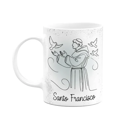 Caneca Religiosa Orações - São Francisco - 325ml