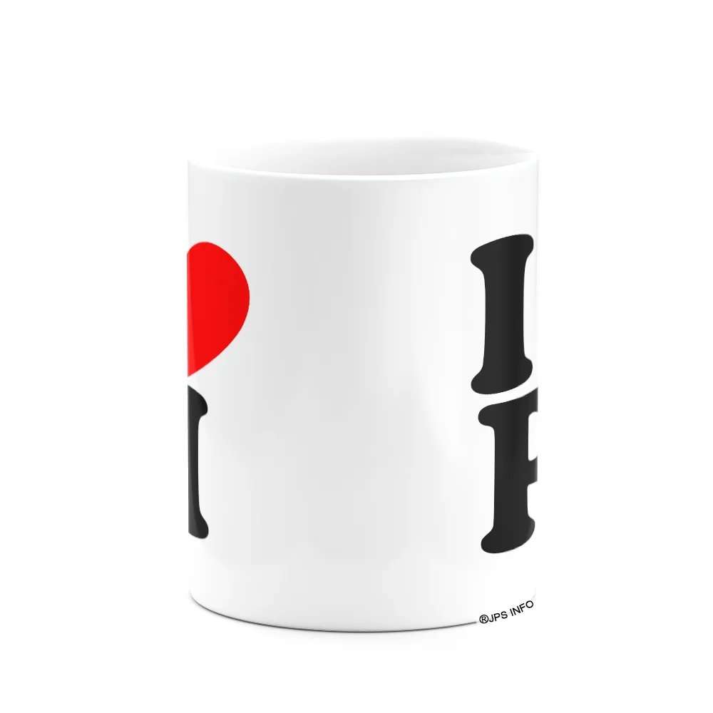 Imagem 3 de 3 do produto Caneca I Love Pi - Piauí - 325ml - Branca