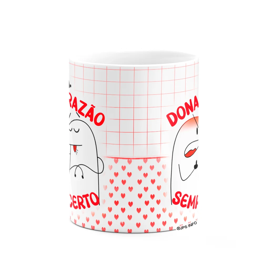 Imagem 3 de 3 do produto Caneca Florkito Namorados - Sra. Da Razão E Sr. Sempre Certo