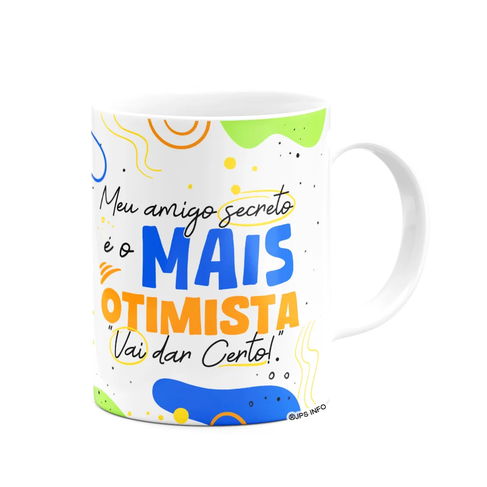 Imagem 2 de 3 do produto Caneca - Meu Amigo Secreto É O Mais Otimista