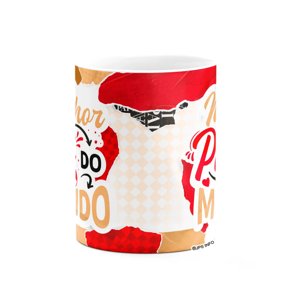 Imagem 3 de 3 do produto Caneca Dos Pais - Melhor Pai Do Mundo - M3 - 325ml