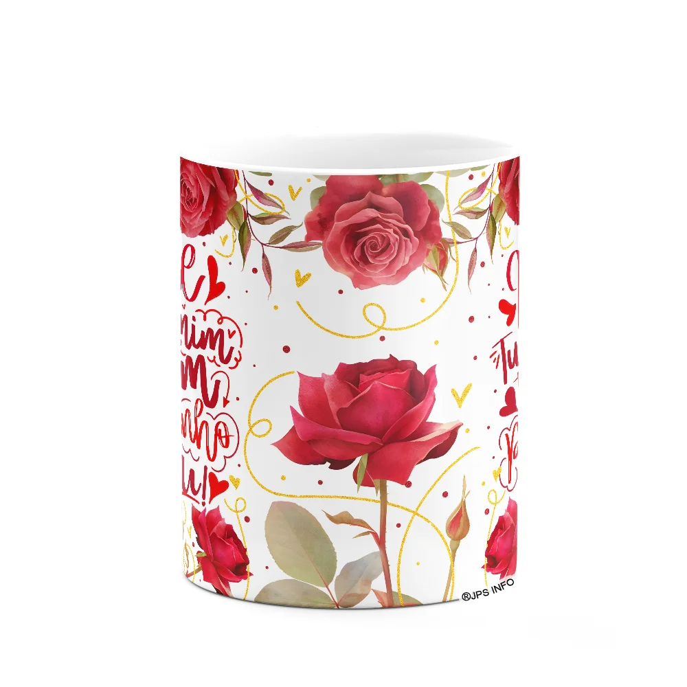 Imagem 3 de 3 do produto Caneca Floral Mães - Tudo Em Mim Tem Um Pedacinho Seu