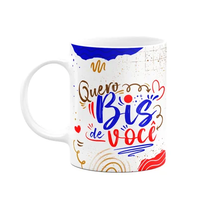 Caneca Páscoa Doce - Quero Bis De Você - M2 - 325ml