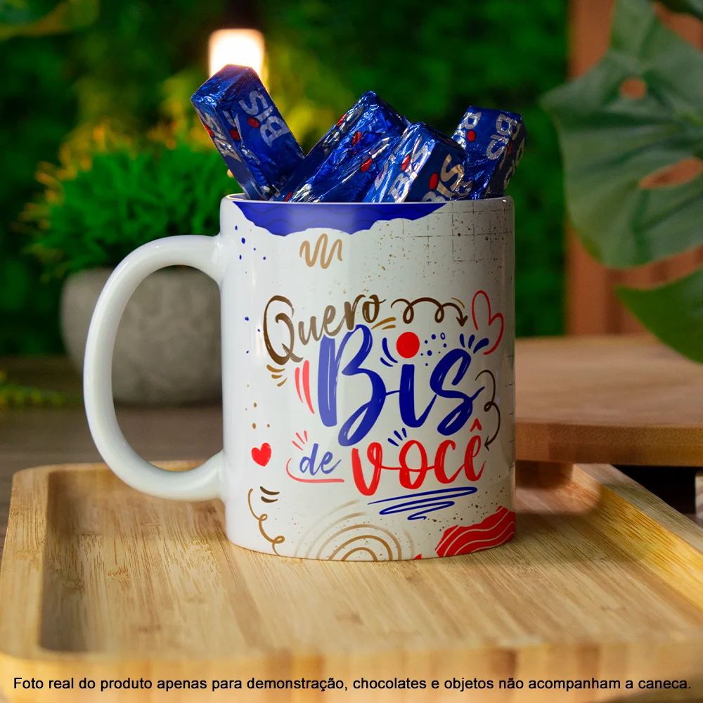 Imagem 4 de 4 do produto Caneca Páscoa Doce - Quero Bis De Você - M2 - 325ml