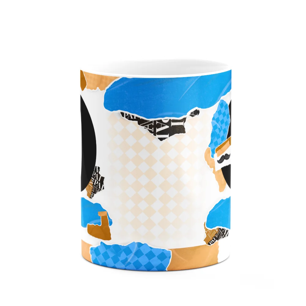 Imagem 3 de 3 do produto Caneca Do Pai - Inicial Do Nome Letra O - Bg-blue
