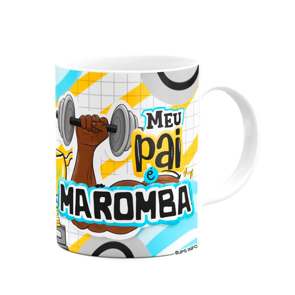 Imagem 2 de 3 do produto Caneca Dos Pais - Meu Pai Maromba - M3 - 325ml