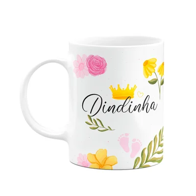 Caneca De Dindos - Dindinha - 325ml - Branca
