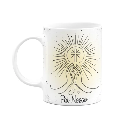 Caneca Religiosa Orações - Pai Nosso - 325ml