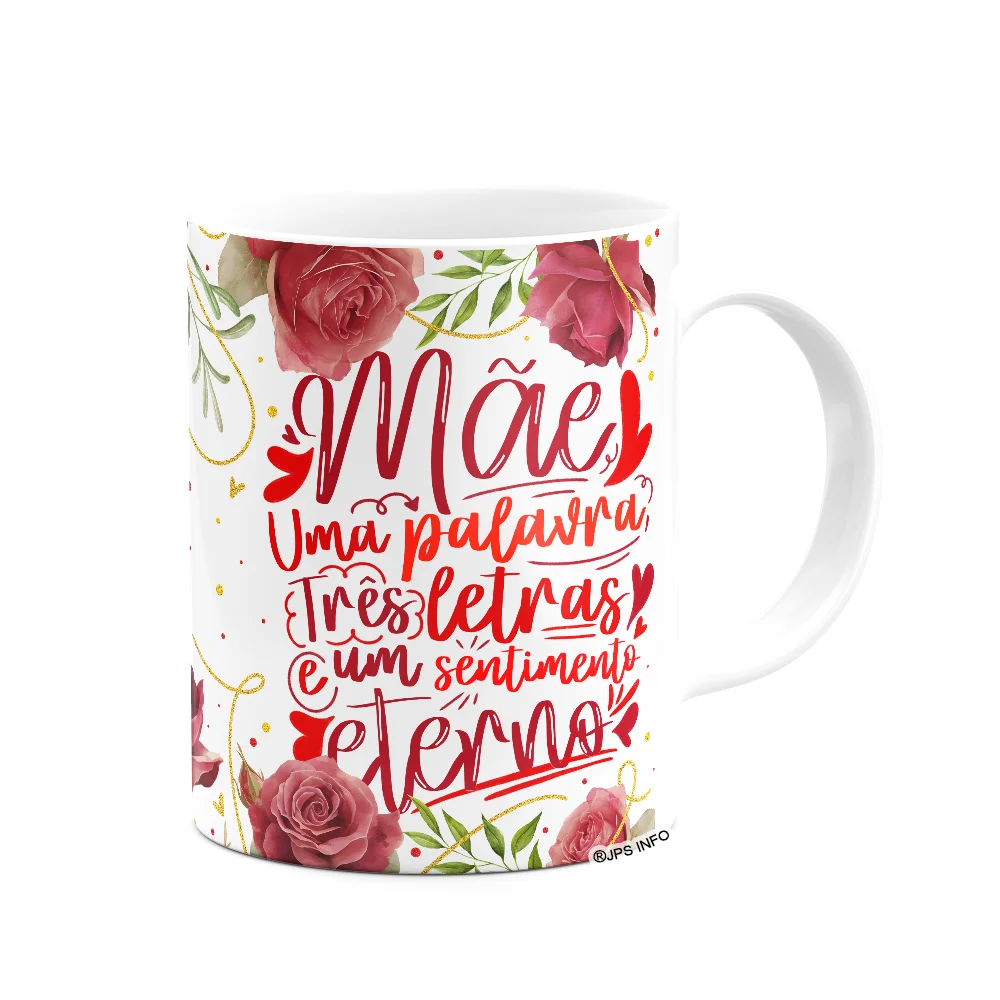 Imagem 2 de 3 do produto Caneca Floral Mães - Um Sentimento Eterno - 325ml