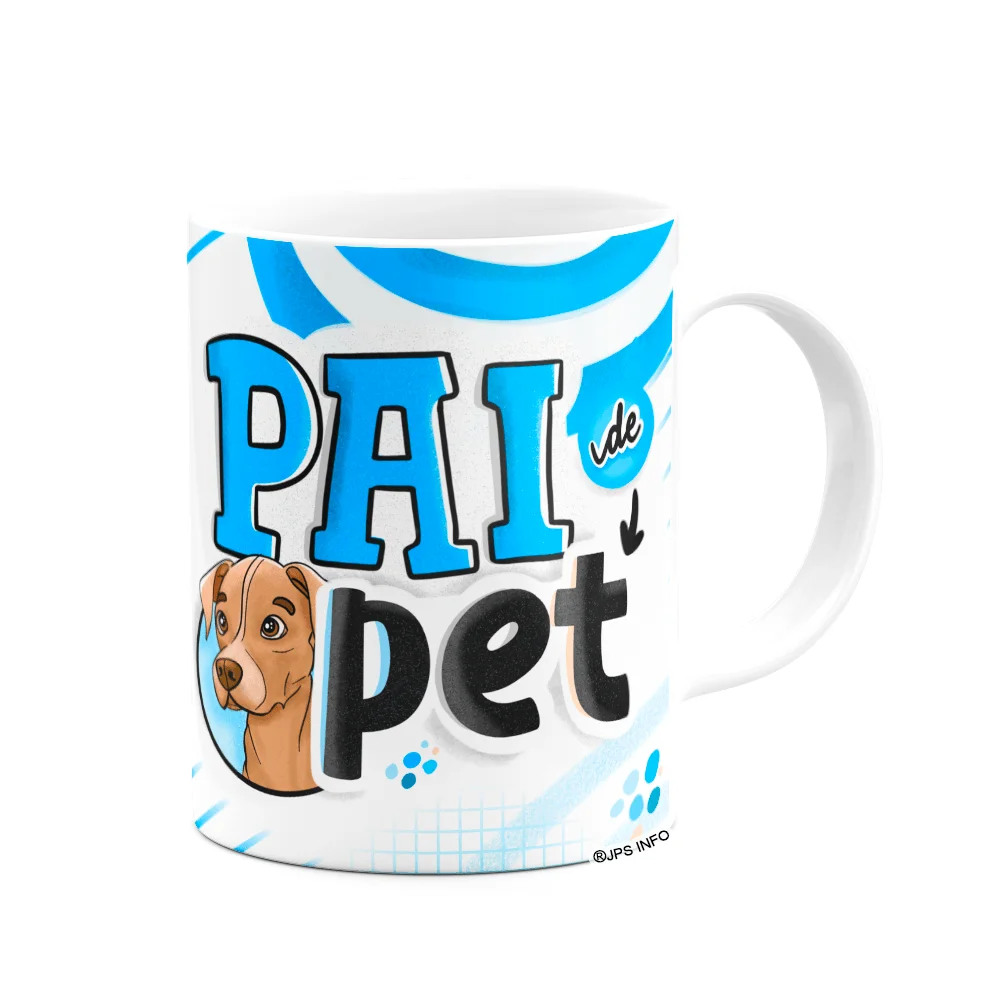 Imagem 2 de 3 do produto Caneca Dos Pais - Pai De Pet Cachorro - 325ml