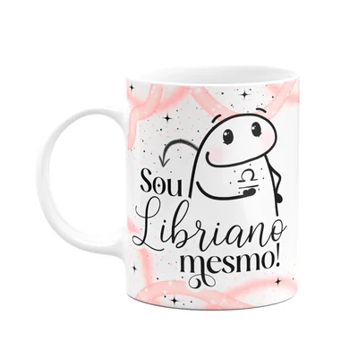Caneca Flork Signos Libra - Sou Libriano Mesmo - 325ml