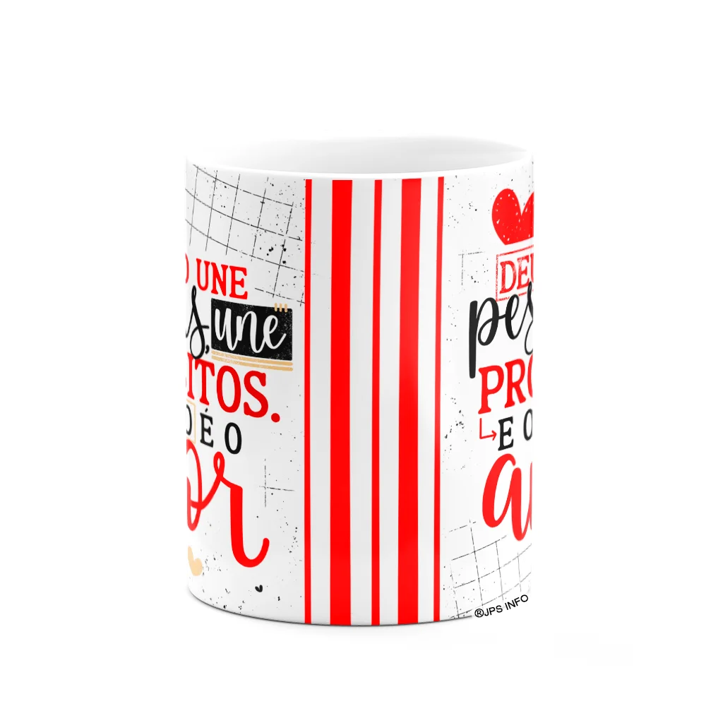 Imagem 3 de 3 do produto Caneca Namorados Laços - Nosso Propósito É O Amor