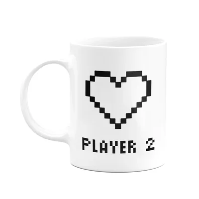 Caneca Namorados Gamer - Player 2 - 325ml