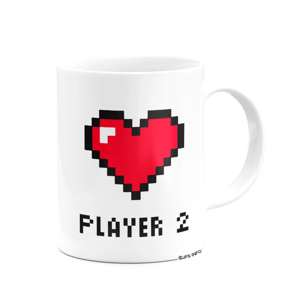 Imagem 2 de 3 do produto Caneca Namorados Gamer - Player 2 - 325ml