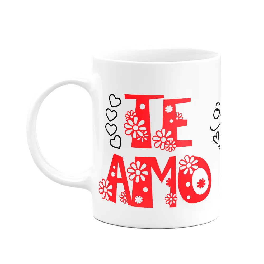Imagem 2 de 3 do produto Caneca Namorados - Eu Só Penso Em Vc - Te Amo - Droidlove