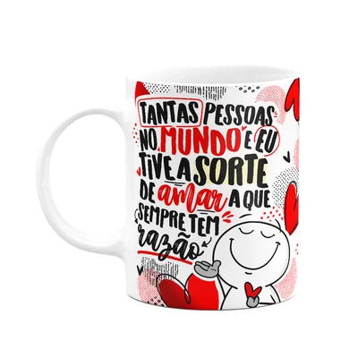 Caneca Funny Namorados - A Que Sempre Tem Razão