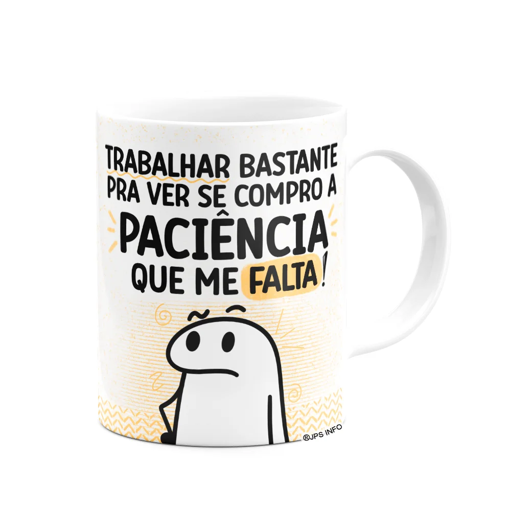 Imagem 2 de 3 do produto Caneca Flork - A Paciência Que Me Falta - 325ml