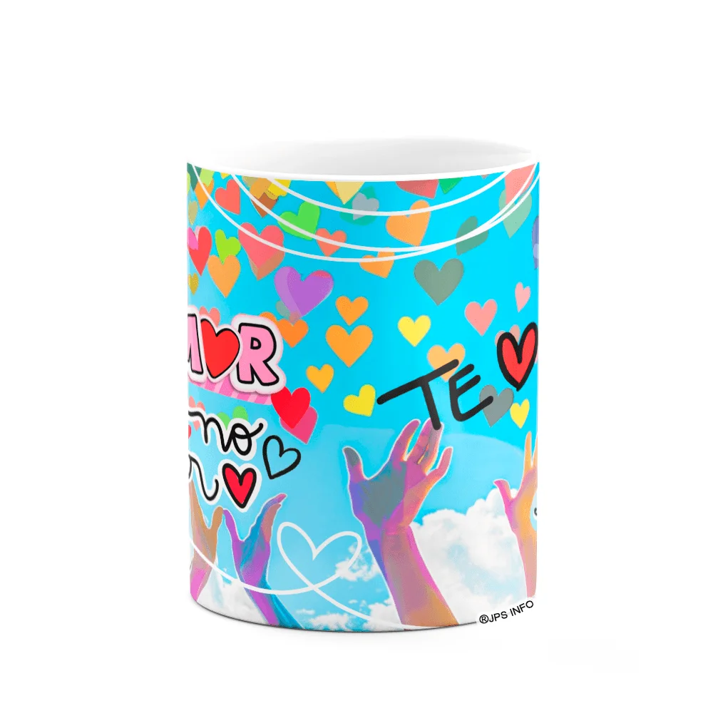 Imagem 3 de 3 do produto Caneca Namorados -  O Amor Está No Ar! Te Amo! M3