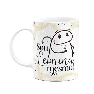 Caneca Flork Signos Leão - Sou Leonina Mesmo